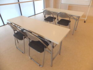 高円寺 貸しスタジオ パイプ椅子 座学 語学学習 に利用可能